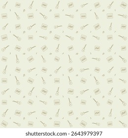 Vector pattern guitar and Equalizer. for festival theme background design
