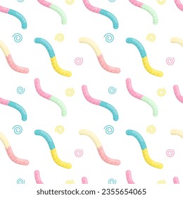 Vector pattern with gummy worms