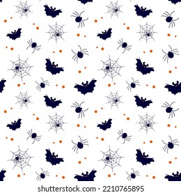 Vector pattern with Halloween bats
