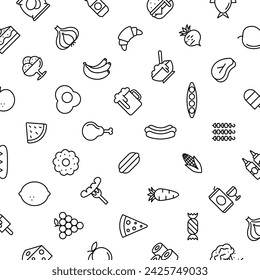 Vector Pattern with Halloween, Seamless Background.