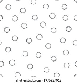 Vector pattern with hand drawn lentil seeds. Sketch  illustration.