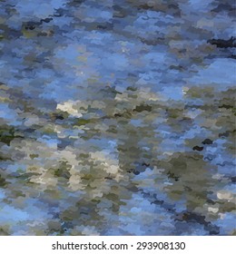 Vector pattern of hand-drawn strokes. Colorful-mosaic-banner. 