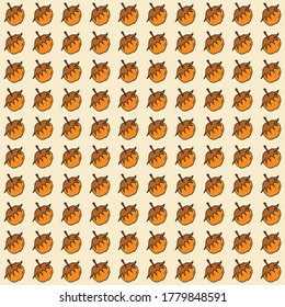 vector pattern hazelnut, doodle background