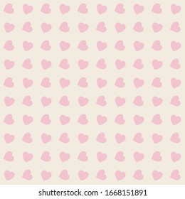 Vector pattern heart love motif with heart symbol. Seamless pattern with hearts, suitable for background, congratulations and love day