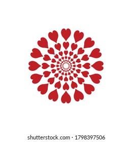 Vektormuster von Heart Poker Spielkarte. Abstrakte Casino-Poker-Ornamente für Gaming-Drucke und Spielbanner.