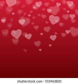 Vector pattern with heart for Valentine's Day