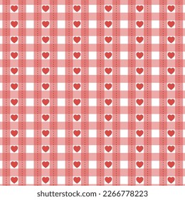 Vector Pattern Hearts Background Love