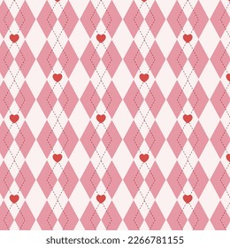 Vector Pattern Hearts Background Love