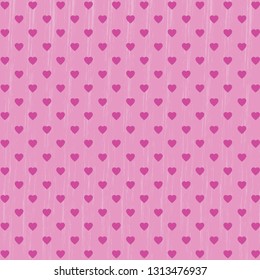 Vector pattern with hearts and dots, romantic wallpaper, grunge background for mother's day or valentine's day, 8th march