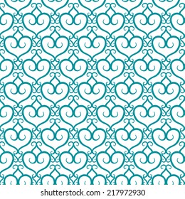 Vector pattern with hearts. Seamless pattern can be used for wallpaper, pattern fills, web page background, surface textures or gift paper.