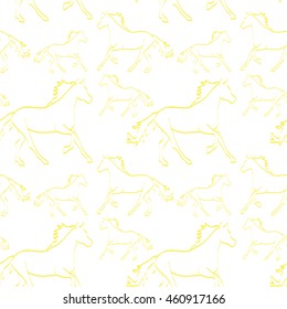 Vector pattern with horses (0)