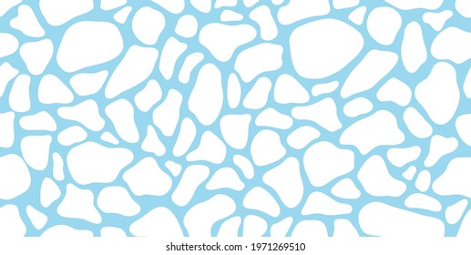 vector pattern of ice floes on the sea