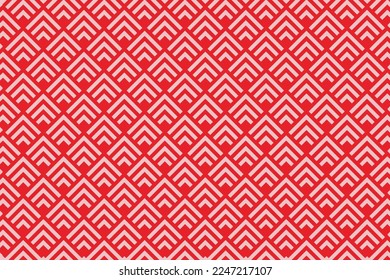 Vector pattern illustration of abstract motif in red and pink colors.