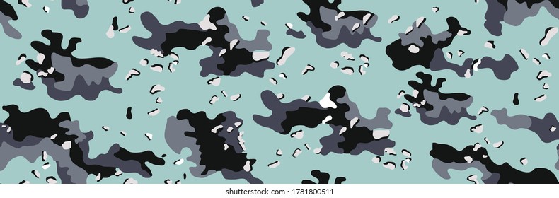 Vector pattern illustration of camouflage in military style.