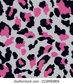 Vector pattern illustration of feline fur texture in colors.