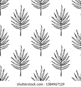 Vector pattern illustration of leaves