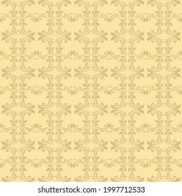 vector pattern illustration, luxury seamless damask pattern, good for fabric print design material