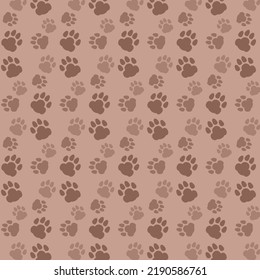 Vector pattern illustration of simple animal footprints.