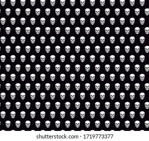 Vector pattern illustration of skulls.