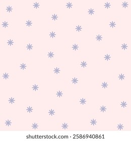 Vector pattern illustration of white daisy flowers on Pastel background. Pretty floral pattern for print. Flat design vector.	