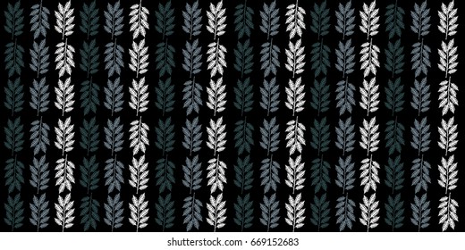 vector pattern with illustrations of plant leaves. For nature lovers. The theme of the summer and autumn. It can be used for packaging, invitations, postcard holiday, fabrics and etc.