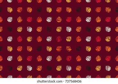 Vector pattern with the image of plant leaves. theme of nature. Can be used in website design, etc.