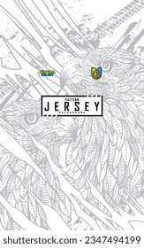 vector pattern jersey use for printing DTF, sublimation and more.