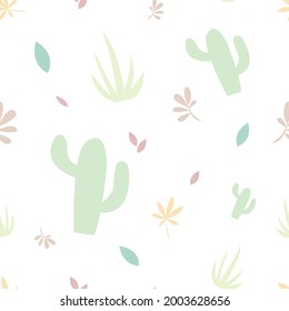 vector pattern with leaves and flowers. Ideal for postcards, children's gifts, covers, invitations, backgrounds