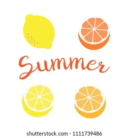 Vector pattern with lemons. lemon background texture