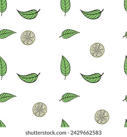 vector pattern with lemons. print for fabric with citrus fruits, seamless pattern for paper with fruits.