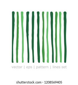 Vector pattern line. Lines isolated on the white background. Design elements. Colorful lines pattern.