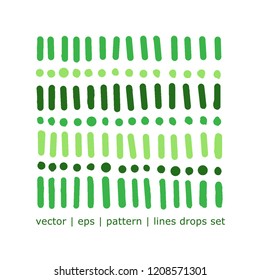 Vector pattern line. Lines isolated on the white background. Design elements. Colorful lines pattern.