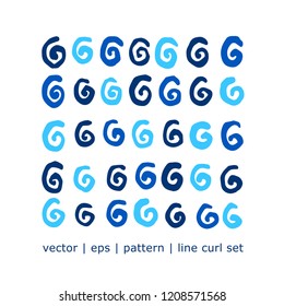 Vector pattern line. Lines isolated on the white background. Design elements. Colorful lines pattern.