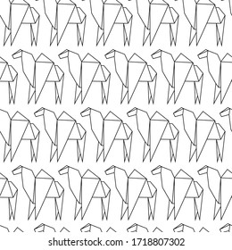 Vector pattern of linear origami images