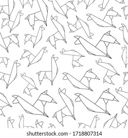 Vector pattern of linear origami images