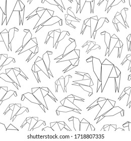 Vector pattern of linear origami images