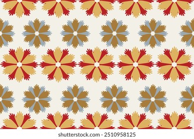 vector pattern The lines combine flowers, leaves, and animals that are unique and imaginative.