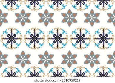 vector pattern The lines combine flowers, leaves, and animals that are unique and imaginative.