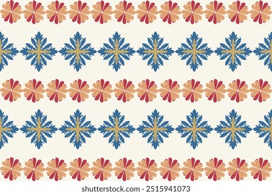 vector pattern The lines combine flowers, leaves, and animals that are unique and imaginative.