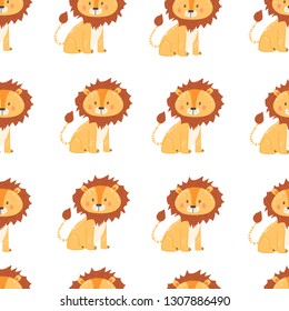 vector pattern with lions