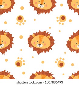 vector pattern with lions