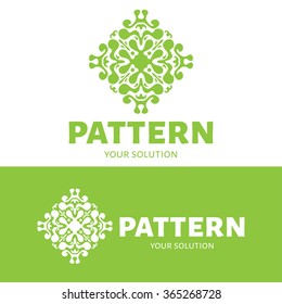 Vector pattern logo. A logo pattern monogram