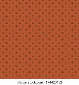 Vector pattern made with peace symbol