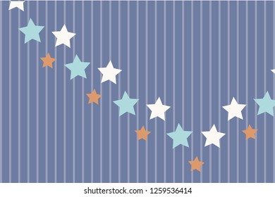 Vector pattern made with stars