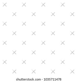A vector pattern made with 'x' plus sign. X texture tiled background. Trendy monochrome texture with pluses or crosses.