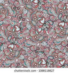 vector pattern with many lines and details. Ethnic pattern. Vector backdrop. Bright pattern. Summer template. Use for wallpaper, pattern fills, web page background