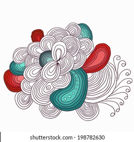 vector pattern with many lines and details. Vector backdrop. Bright pattern. Summer template. Use for wallpaper, pattern fills, web page background