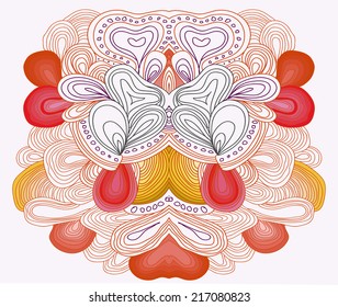 vector pattern with many lines and details/ Ethnic symmetrical pattern. Vector backdrop. Bright pattern. Summer template. Use for wallpaper,pattern fills, web page background