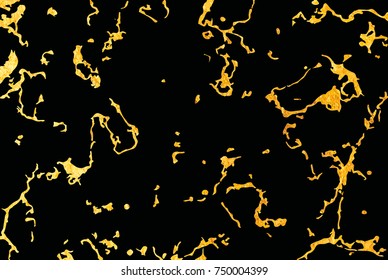 Vector pattern. Marble gold and black texture. Holiday background. Trendy template for design, party, invitation, web, banner, birthday, wedding card.
