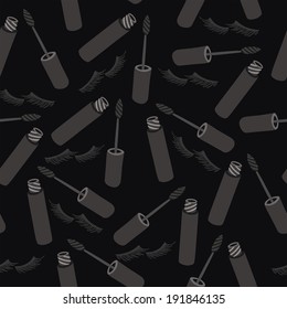 vector pattern with mascara 